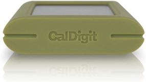 img 2 attached to 💪 CalDigit Tuff Nano: Compact Rugged IP67 USB-C 3.2 Gen 2 10Gb/s External NVME SSD - Thunderbolt 3 Mac and PC Compatible (512GB, Olive Green) - Up to 1055MB/s Speed
