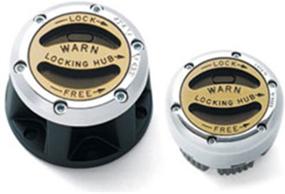 img 1 attached to 🔒 WARN 28761 Premium Manual Locking Hub: Zinc Aluminum Alloy Dial, Dual Seals, 26 Splines, Chrome - 1 Pair