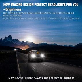 img 3 attached to 💡 Imazing H11 LED Лампы для фар - Супер Яркий 80W 12000 Люмен Комплект Конверсии