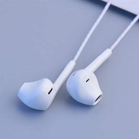 img 2 attached to 🎧 Premium Earphones Headphone: Enhanced Bass, Noise Isolation, Tangle-Free, In-Ear Headphones with Remote & Microphone for iOS and Android, Laptops, Gaming