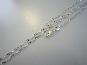 img 1 attached to 🐝 BEEZZY BEEDZ 925 Sterling Silver Singapore Chain: Italian-Made 1.6mm Singapore Necklace in Lengths 16, 18, 20, 22, 24, 26, 28, 30 inches