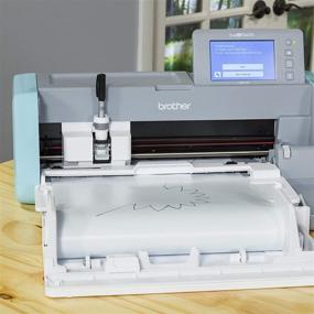 img 1 attached to Enhance Vinyl Cutting Efficiency with Brother ScanNCut DX Vinyl Roll Feeder CADXRF1: Mat-Less Cutting for Wall Decals & Large Stickers includes Base Attachment, Holder and Trimmer