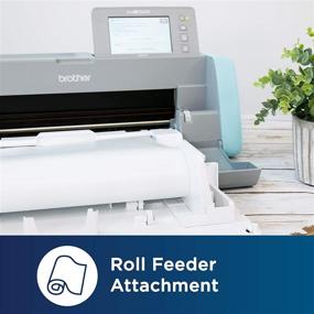 img 3 attached to Enhance Vinyl Cutting Efficiency with Brother ScanNCut DX Vinyl Roll Feeder CADXRF1: Mat-Less Cutting for Wall Decals & Large Stickers includes Base Attachment, Holder and Trimmer