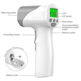 img 2 attached to Authorized FAMIDOC Non-Contact Forehead Thermometer - Digital Infrared Baby Thermometer for Medical and Clinical Use, with Instant Readings and Fever Alarm Function - Ideal for Baby, Infant, Toddler