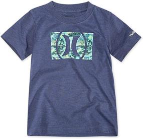 img 1 attached to Hurley Graphic T Shirt Chambray Tropical Boys' Clothing and Tops, Tees & Shirts