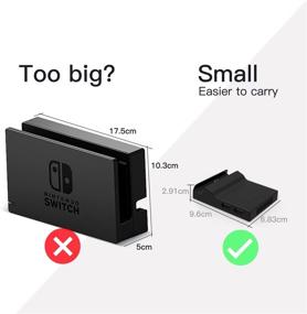 img 3 attached to 🕹️ Black Portable Dock Replacement Case for Nintendo Switch - DIY with Original Dock Circuit Board Chip