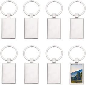 img 4 attached to PH PandaHall Sublimation Keychains Rectangle