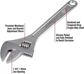 img 1 attached to Регулируемый гаечный ключ Olympia Tools 01-015: Надежное и универсальное 15-дюймовое решение.