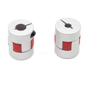 img 1 attached to 🔌 Befenybay 2PCS 5mm to 8mm Aluminium Plum Flexible Shaft Coupling D20 L25 Connector - Ideal for 3D Printers, CNC Machines, Servo Stepped Motors