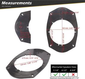 img 1 attached to 🔌 Scosche SA69 Universal Speaker Adapter: Transform 6 x 9'' to 5.25''-6.5'' (Pair)