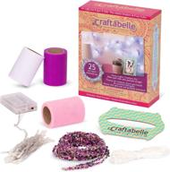 craftabelle fairy lights creation kit - diy twinkle lights for bedroom - 7pc string light set with accessories - arts and crafts for kids aged 8+! logo