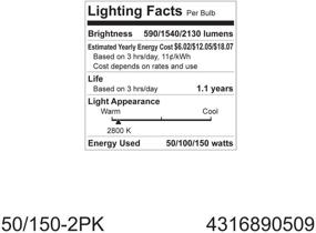 img 1 attached to 💡 GE Soft White 3-Way Bulb Duo