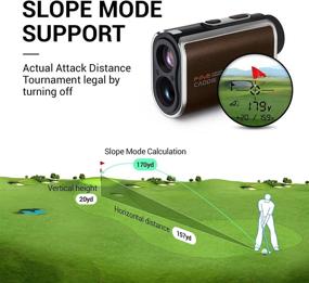 img 2 attached to 🏌️ FineCaddie UPL300 0.1 Second Fast Golf Laser Range Finder - 1093 Yard Range, Slope Mode, Pin Lock Technology with Vibration Alert, USB C-Type Rechargeable, 6X Magnification, Case