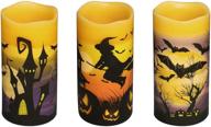 geharty flameless flickering halloween decoration logo