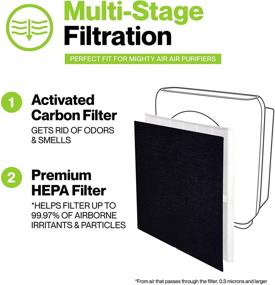 img 3 attached to 🌀 DuraBasics AP-1512HH HEPA Filters - Compatible with Coway AP-1512HH Filter Replacement | 2 HEPA Filters & 8 Pre-Cut Carbon Prefilters | Coway AP-1512HH & Filter Replacement Compatible