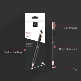 img 3 attached to 🖊️ Adonit Pro 4 (Black) Luxury Capacitive Stylus Pen: Highly Sensitive Fine Point for iPad, Android, iPhone, and More