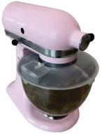 🥣 dr. organizer нержавеющая 3-в-1 крышка от брызг для миски kitchen aid 4.5 - защита от беспорядка, запатентованная, герметичное закрытие, 1 кварт (прозрачная) логотип