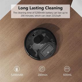 img 2 attached to 🤖 TECBOT S3 Robot Vacuum Cleaner: Laser Navigation, 3000Pa Suction Power, Wi-Fi & Alexa, Ideal for Pet Hair, Floors, and Carpets