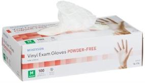 img 1 attached to 🧤 McKesson MCK11131310 NonSterile Powder Free Vinyl Exam Gloves, Medium, Ambidextrous, Smooth Clear Texture (Not Chemo Approved)