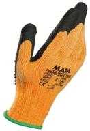 🧤 mapa temp-dex plus 720 nitrile mediumweight glove, size 7, orange, 10-1/4&#34; length (1 pair pack) logo