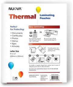 img 1 attached to 📚 Premium 9x11.5-inch Thermal Laminating Pouches/Letter Size/3 mil/200 Pack (LP200H) by Nuova