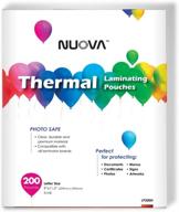 📚 premium 9x11.5-inch thermal laminating pouches/letter size/3 mil/200 pack (lp200h) by nuova logo