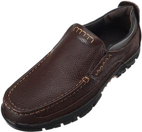 img 3 attached to CREPUSCOLO Genuine Non Slip Flexible Numeric_8 Men's Shoes in Loafers & Slip-Ons