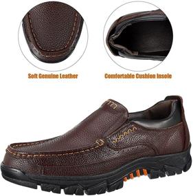 img 2 attached to CREPUSCOLO Genuine Non Slip Flexible Numeric_8 Men's Shoes in Loafers & Slip-Ons