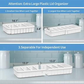 img 3 attached to 🔍 Streamline Your Kitchen with the Ultimate Expandable Lid Organizer