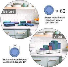 img 2 attached to 🔍 Streamline Your Kitchen with the Ultimate Expandable Lid Organizer