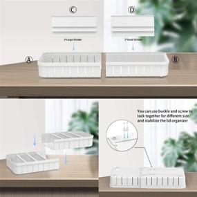 img 1 attached to 🔍 Streamline Your Kitchen with the Ultimate Expandable Lid Organizer