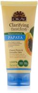 revitalize your skin with okay papaya facial scrub - gently exfoliate, cleanse pores, and achieve a smooth complexion with natural papaya extract - 6 oz logo