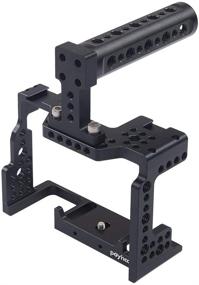 img 2 attached to 📷 Enhanced Camera Rig Kit for Sony A7II/A7III/A7SII/A7M3/A7RII/A7RIII - Poyinco Camera Cage with Cold Shoe Mount and Top Handle - A7iii Accessories