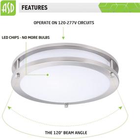 img 1 attached to ASD 12 Inch LED Flush Mount Ceiling Light