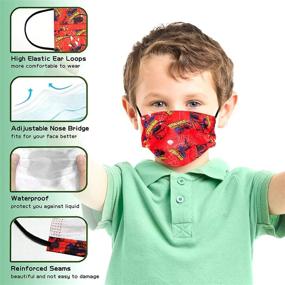img 1 attached to Одноразовая детская маска для лица, защищающая и обеспечивающая дыхание