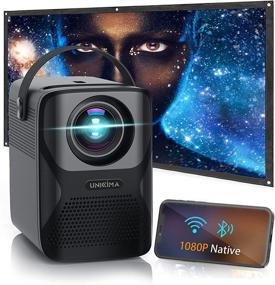img 4 attached to 📽️ Unicima WiFi Video Projector - Native 1080P Support, 4D Keystone Correction, 7500L Full HD Portable Mini Movie Projector for Home & Outdoor - iOS/Android/Laptop Compatible