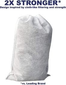 img 3 attached to 🧦 Convenient and Mess-Free: 100 Count Disposable Fine Mesh Brewing Bags for Cold Brew Coffee and Tea, 4" x 6