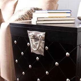 img 2 attached to SEI Furniture Black Nailhead Storage Trunk: End Table