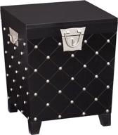 sei furniture black nailhead storage trunk: end table logo