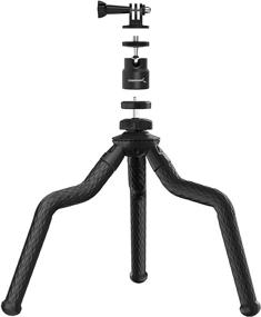 img 4 attached to 📷 Sabrent TP-FLTP-TBHD-VI Universal Flexible Tripod with Ball Head Bundle - Enhanced for Standard Tripod Mount