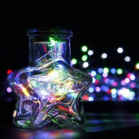 img 2 attached to 🌟 Multicolor 1M LED Starry String Lights: 3 Sets of Fairy Lights for Wedding or Christmas Party Table Decorations