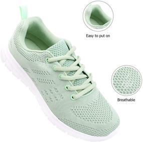 img 3 attached to Huayuanwell Walking Sneakers Athletic Platform Women's Shoes for Athletic