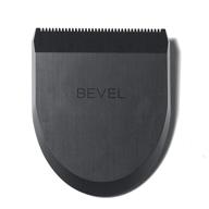 bevel square trimmer blade - be the master of precision lineups, trimming and shaving for men's face, head, and body - suitable for all hair types, compatible with bevel trimmer - black logo