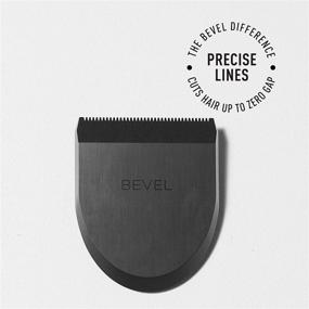 img 3 attached to Bevel Square Trimmer Blade - Be the Master of Precision Lineups, Trimming and Shaving for Men's Face, Head, and Body - Suitable for All Hair Types, Compatible with Bevel Trimmer - Black