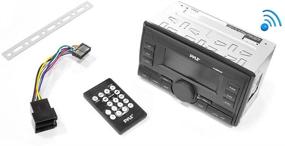 img 1 attached to 📻 Pyle PLRDD19UB Bluetooth Double-DIN Receiver with USB/SD Card Readers, AM/FM Radio, AUX Input, Remote Control
