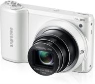 📸 samsung wb800f 16.3mp cmos smart wifi digital camera with 21x optical zoom, 3.0" touch screen lcd and 1080p hd video (white): top features and discontinued by manufacturer logo