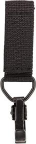 img 4 attached to 🔑 Duty Belt Key Holder Clip with Metal Hook Carabiner - Reliable and Secure Key Organizer for Belts Up to 2.25 Inches - Nylon Webbing with Hook and Hair Closure - Sleek Black Color