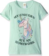 🦄 unicorn ate my homework tee for girls - lost gods graphic t-shirt logo