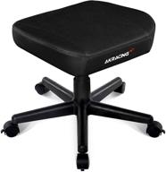 akracing footstool leather height adjustable ottoman logo