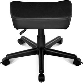 img 1 attached to AKRacing Footstool Leather Height Adjustable Ottoman